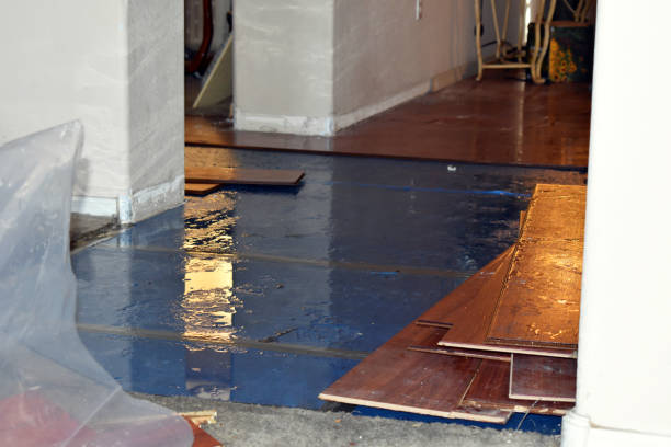 Professional Flood Cleanup technician working in Cherry Valley, MA